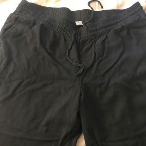 Linen black pants